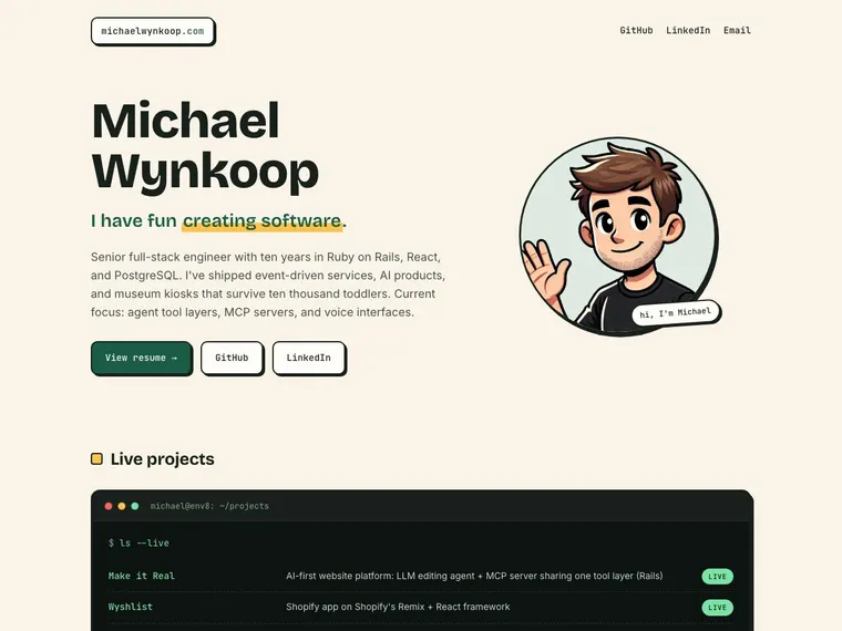 Preview of www.michaelwynkoop.com